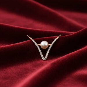 Pearl Embrace Diamond Pendant - 18K Jewellery