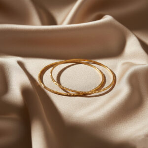 Classic Carved Gold Bangles - 22K Jewellery