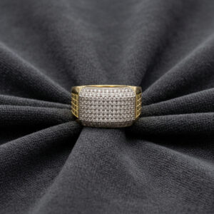 SHIMMER WIDE MEN'S GOLD RING - 22K JEWELLERY