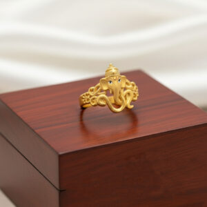 Ganadhipa DIvine Men's Gold Ring - 22K Jewellery