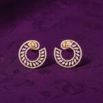 Diamond Curl Earrings - 18K Jewellery