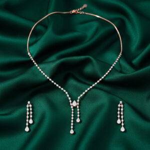 Regal Cascade Diamond Set - 18K Jewellery