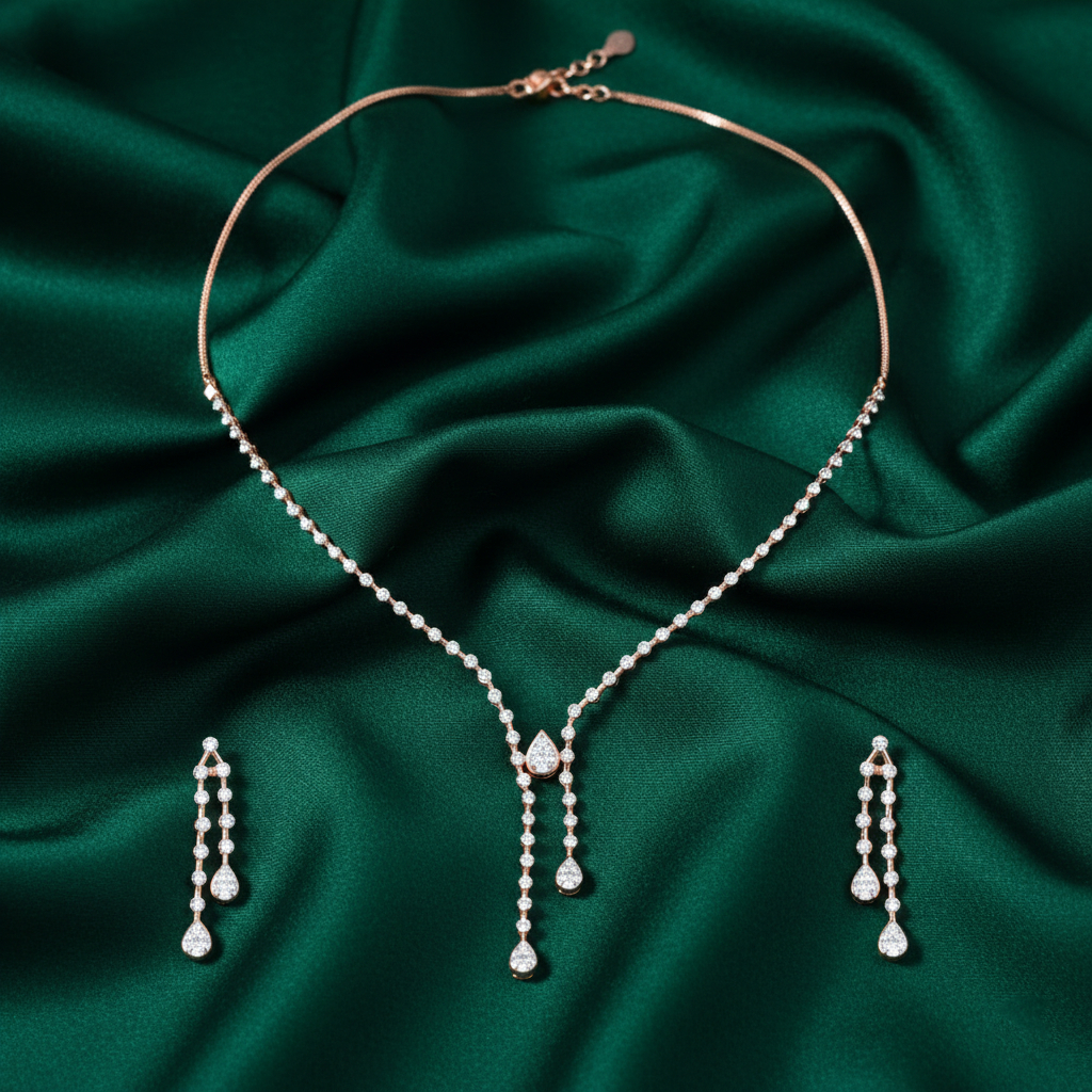 Regal Cascade Diamond Set - 18K Jewellery Regal Cascade Diamond Set - 18K Jewellery