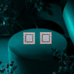 Regal Square Diamond Earrings - 18K Jewellery