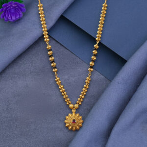 Floral Grace Gold Mangalsutra- 22K Jewellery