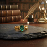 VERDANT SIGNET MEN'S GOLD RING - 22K JEWELLERY