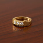 TRINITY CREST MEN'S GOLD RING - 22K JEWELLERY