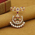 RAJWADA PUSHPA GOLD PENDANT - 22K JEWELLERY