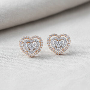 Hearts Of Grace Diamond Earrings - 18K Jewellery