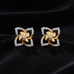 Twist Flora Diamond Earrings - 18K Jewellery