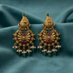 RAJWADI NEELA GOLD JHUMKAS-22K JEWELLERY