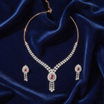 Red Bloom Diamond Set - 18K Jewellery