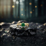 MINT GLOW PETITE GOLD RING - 22K JEWELLERY