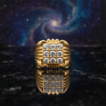 EMPEROR'S GRID MEN'S GOLD RING - 22K JEWELLERY
