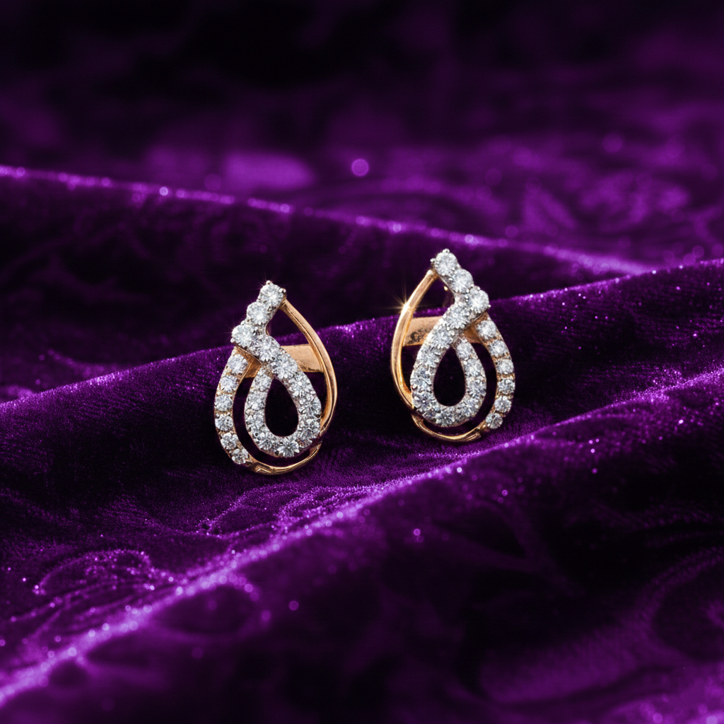 Teardrop Diamond Tops - 18K Jewellery Teardrop Diamond Tops - 18K Jewellery