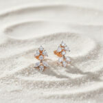 Glimmer Leaf Diamond Earrings - 18K Jewellery