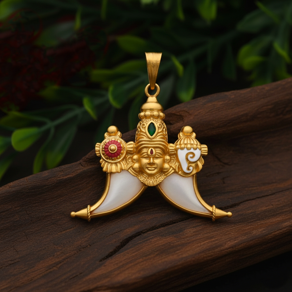 LUNAR GRACE GOLD PENDANT - 22K JEWELLERY LUNAR GRACE GOLD PENDANT - 22K JEWELLERY