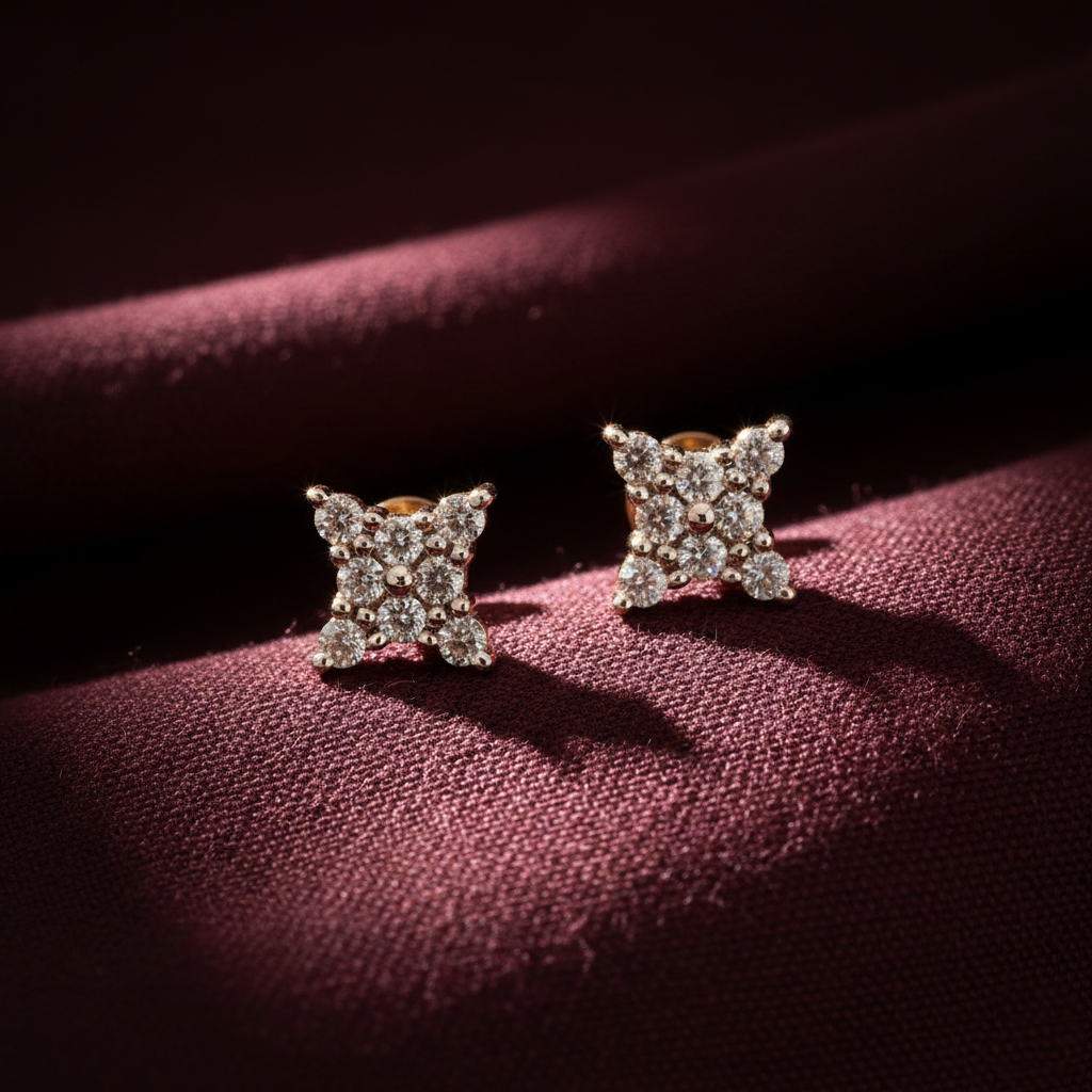 Gleam Bud Diamond Earrings - 18K Jewellery Gleam Bud Diamond Earrings - 18K Jewellery