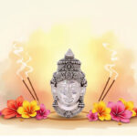 Sri Laxmi Silver Face Wall Hanging - 925 Sterling Silver