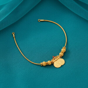 Twin Coin Gold Necklace - 22K Jewellery