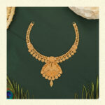 Traditional Gold Temple Necklace - 22K Jewellery
