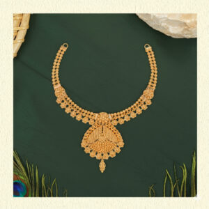 Traditional Gold Temple Necklace - 22K Jewellery