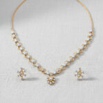Elegant Floral Diamond Set - 18K Jewellery