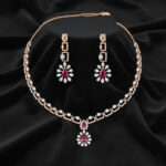 Cherry Halo Diamond Set - 18K Jewellery
