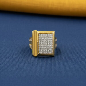 GOLDEN LEDGER CREST MEN'S RING - 22K JEWELLERY