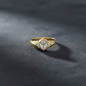 QUADRA SPARK GOLD RING - 22K JEWELLERY