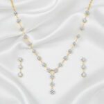 Starlight Bloom Diamond Necklace Set - 18K Jewellery