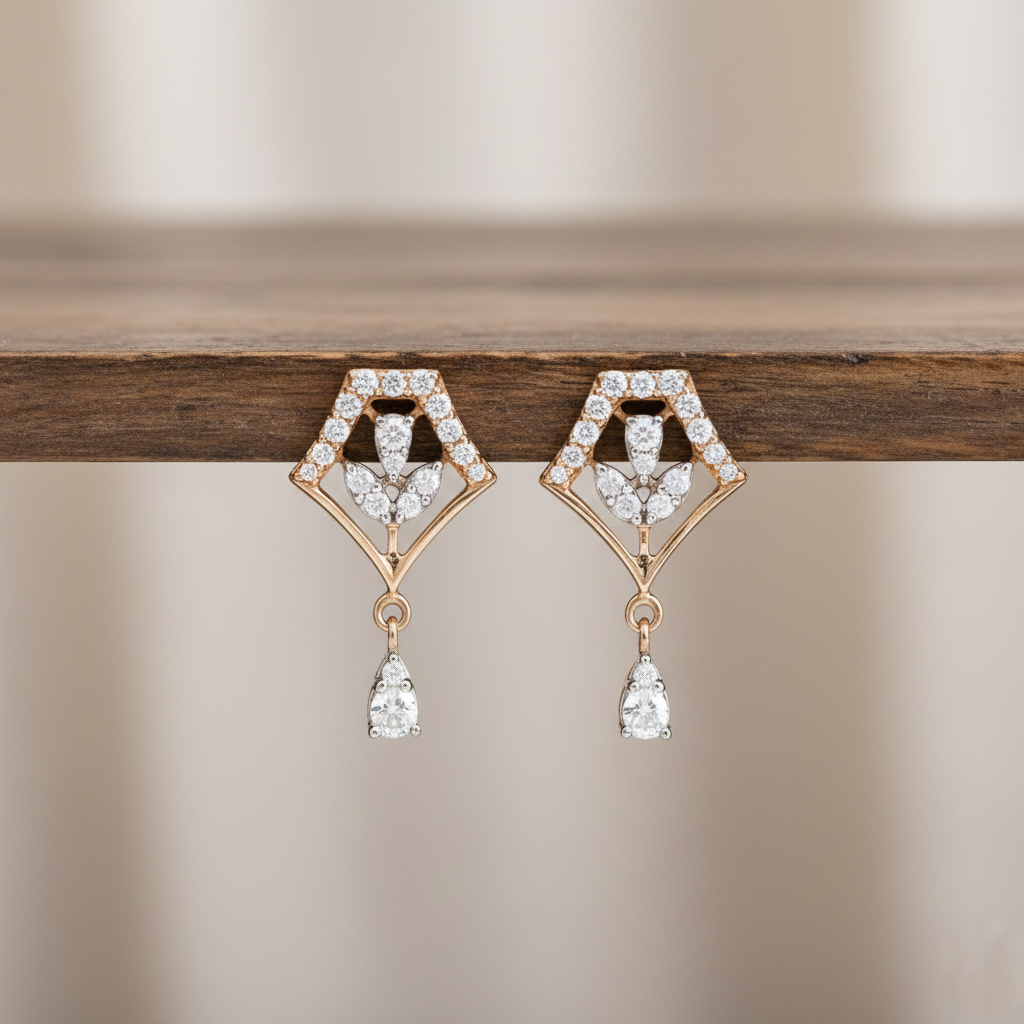 Diamond Cascade Earrings - 18K Jewellery Diamond Cascade Earrings - 18K Jewellery