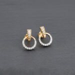 Dazzle Dot Diamond Earrings - 18K Jewellery