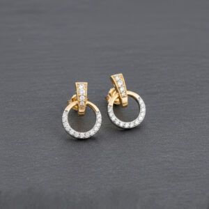 Dazzle Dot Diamond Earrings - 18K Jewellery