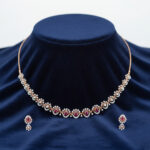 Crimson Dewlight Diamond Set  - 18K Jewellery