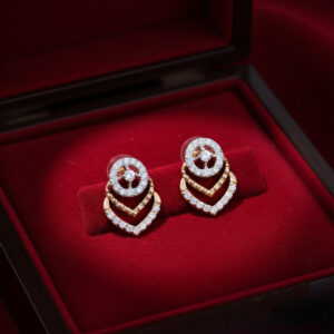 Twin Glow Diamond Earrings - 18K Jewellery