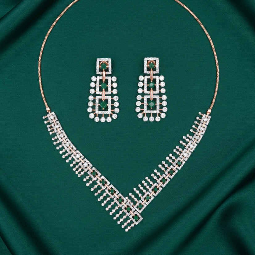 Royal Veil Diamond Set - 18K Jewellery Royal Veil Diamond Set - 18K Jewellery