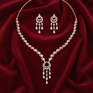 Rosy Glow Diamond Set  - 18K Jewellery