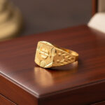 Bold Aura Men's Gold Ring - 22K Jewellery