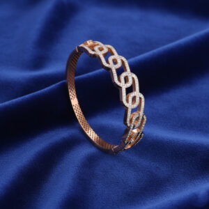 Glamour Link Diamond Kangan - 18K Jewellery