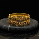 SAANJH FLORAL GOLD BANGLE - 22K JEWELLERY