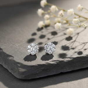 Floret Diamond Earrings - 18K Jewellery