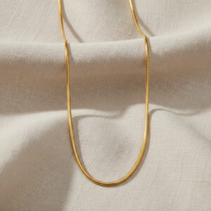 SILK FLOW GOLD CHAIN- 22K JEWELLERY