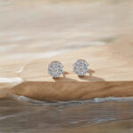 Modern Sparkling Diamond Earrings - 18K Jewellery
