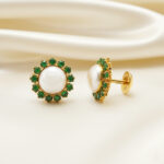 Classic Gold Circle Studs- 22K Jewellery