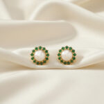 Classic Gold Circle Studs- 22K Jewellery