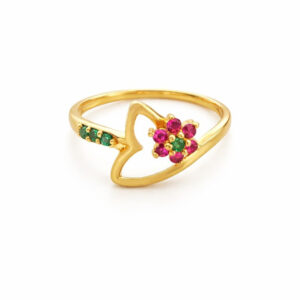 Blossom Grace Gold Ring - 22K Jewellery
