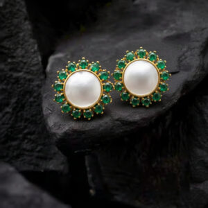 Classic Gold Circle Studs- 22K Jewellery