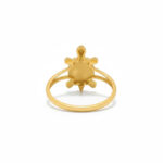 Golden Turtle Charm Ring - 22K Jewellery