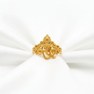 Ganadhipa DIvine Men's Gold Ring - 22K Jewellery